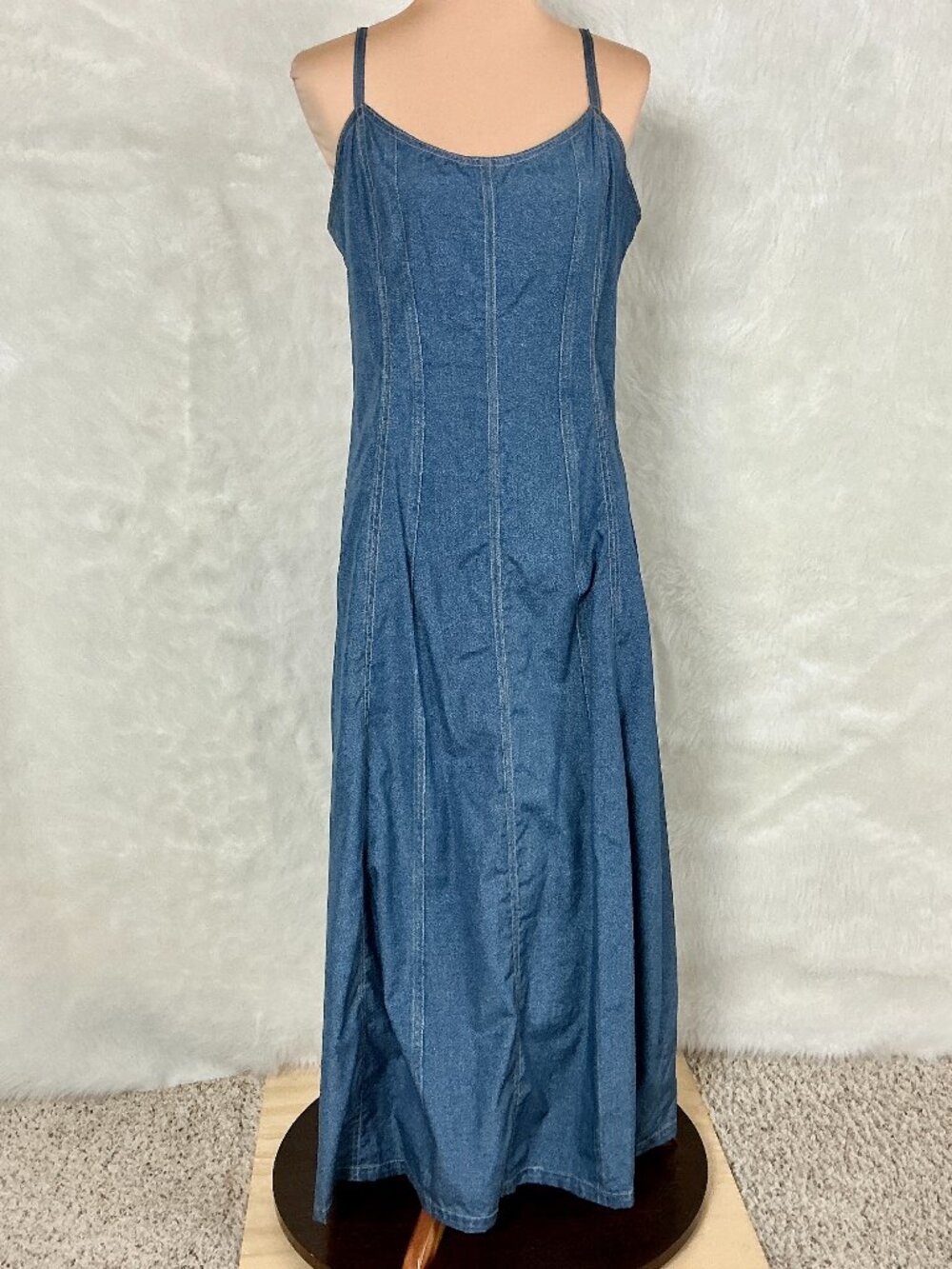 Rag & Bone Miramar Blue Denim Print Tank Dress Cotton Poplin Seneca 10